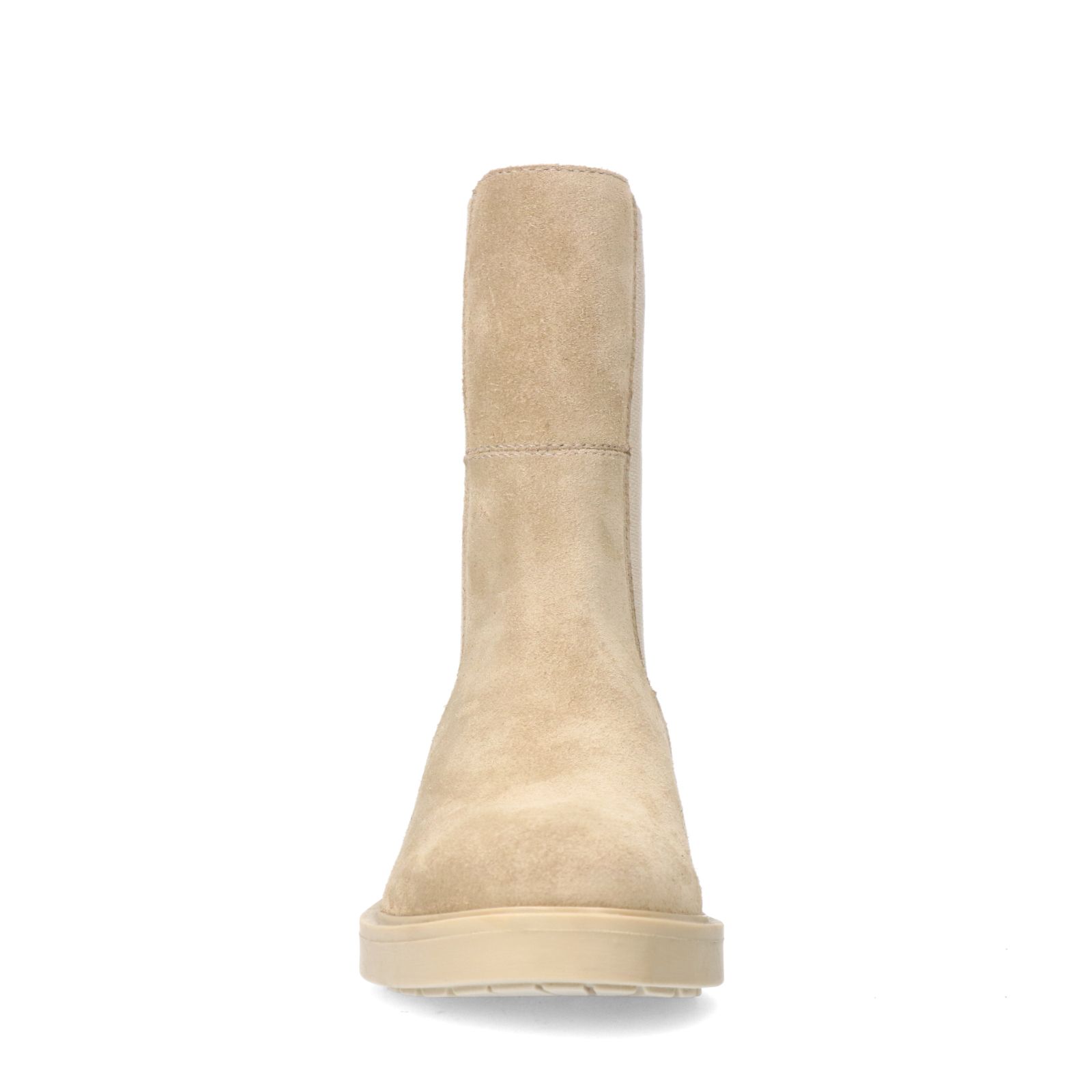 Beige suède chelsea boots