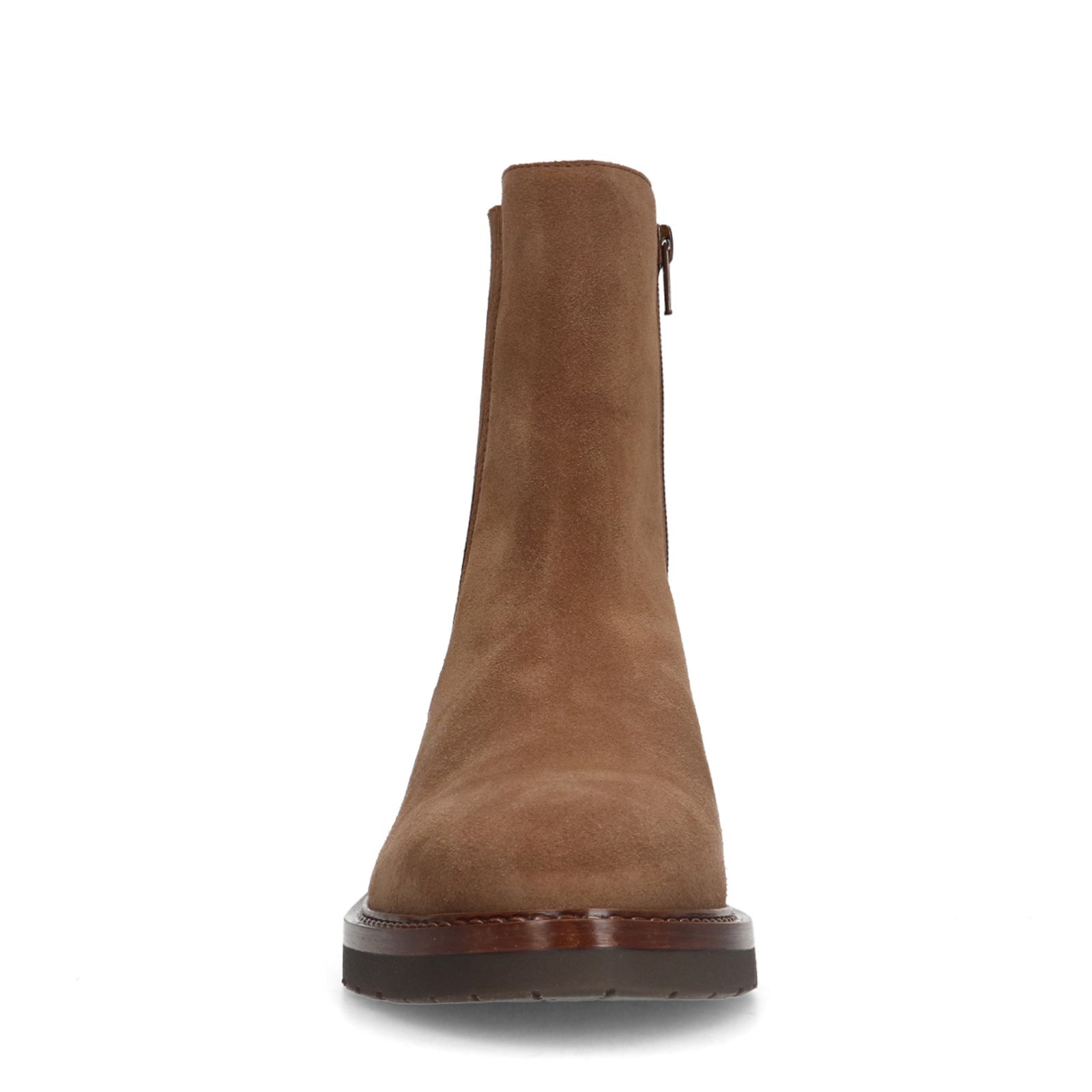 Beige suède chelsea boots