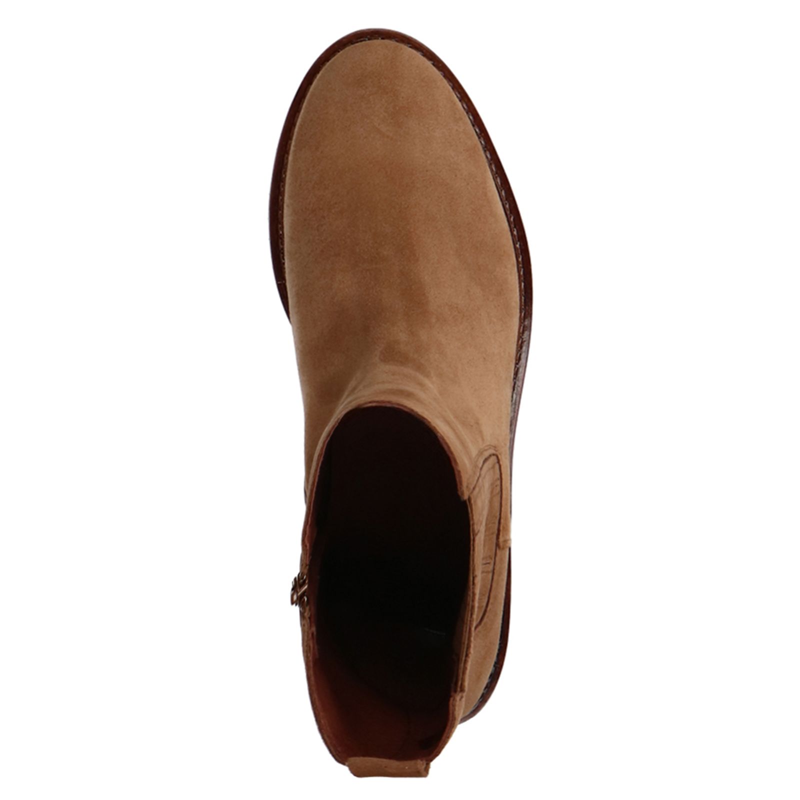 Beige suède chelsea boots