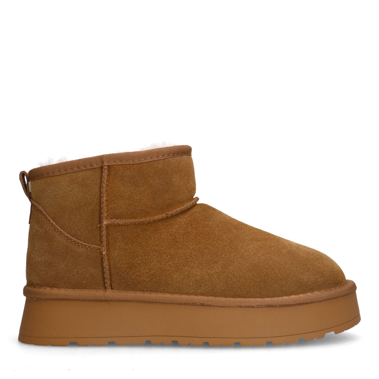 Cognac suède snowboots