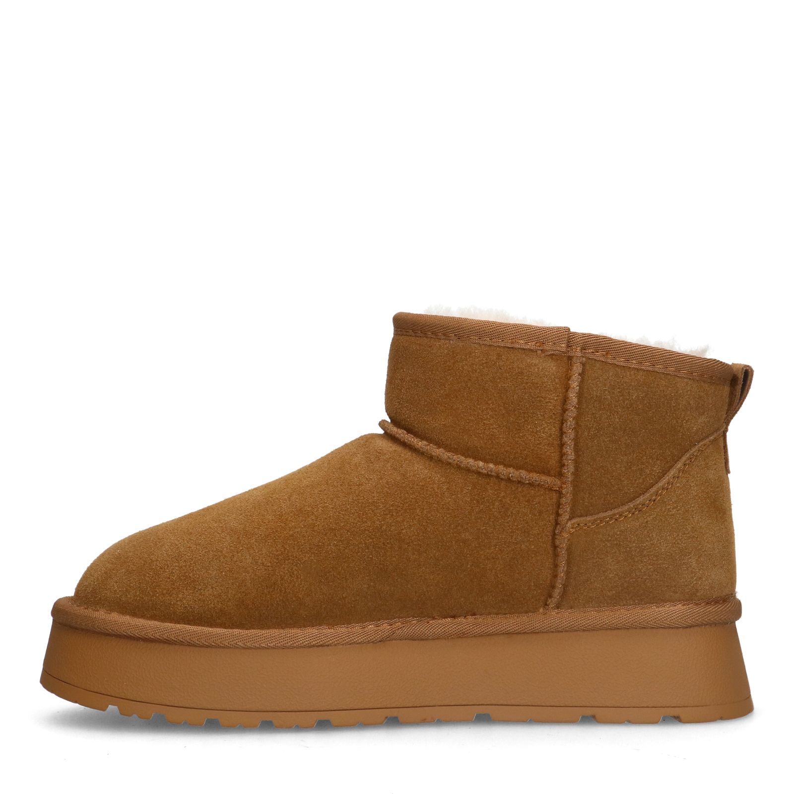 Cognac suède snowboots