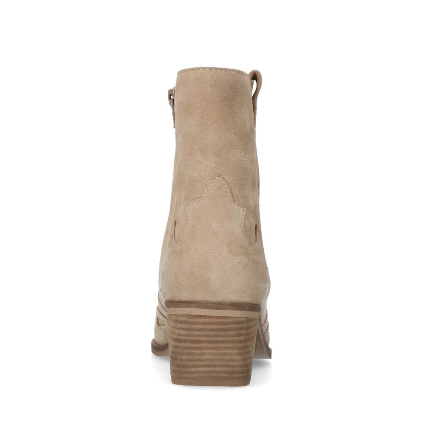 Beige suède cowboylaarzen