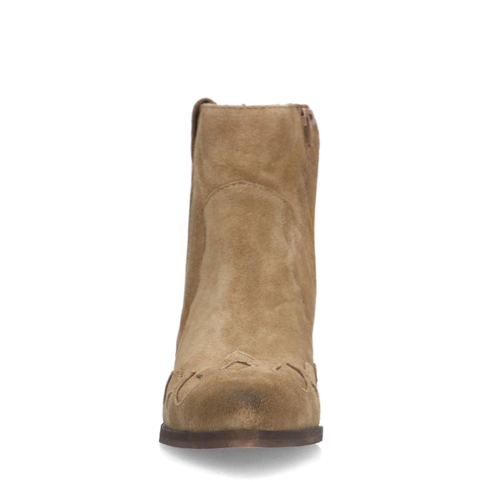 Taupe suède cowboy laarzen