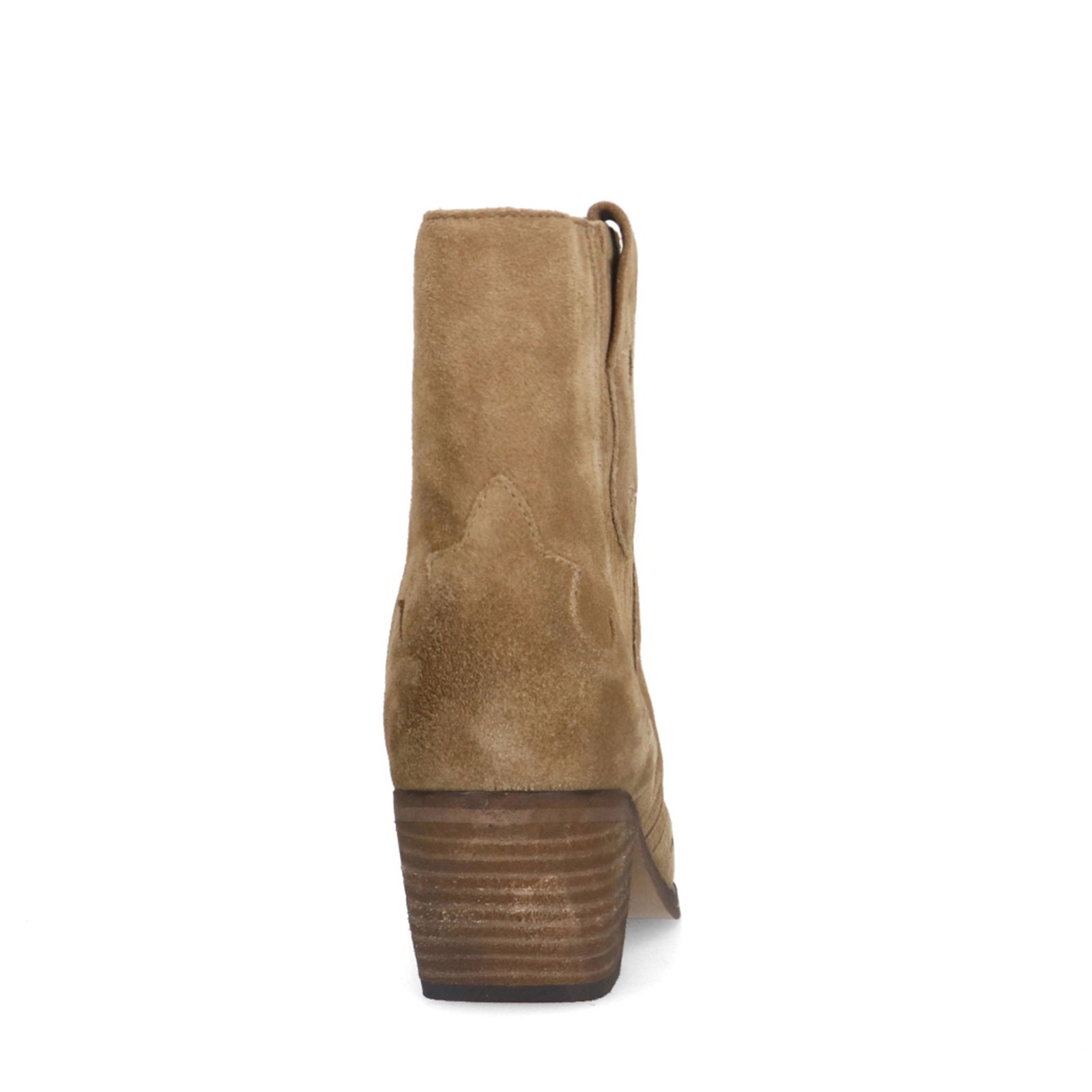 Taupe suède cowboy laarzen