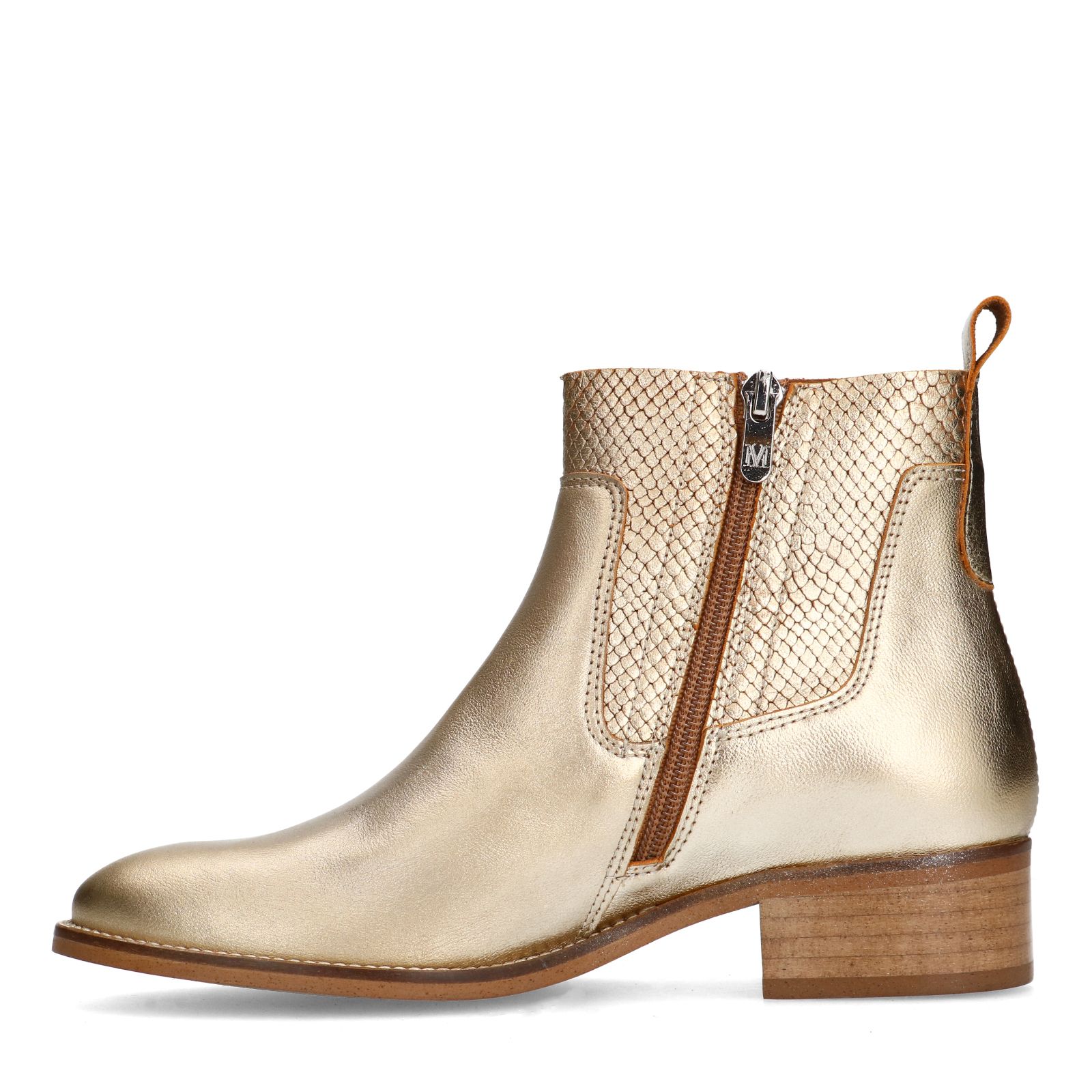 Gouden leren cowboylaarsjes