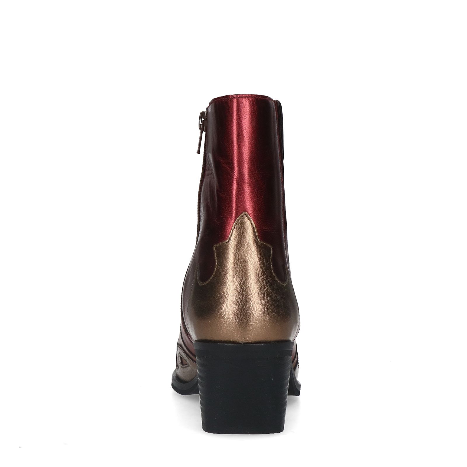 Bruine metallic leren cowboy laarzen