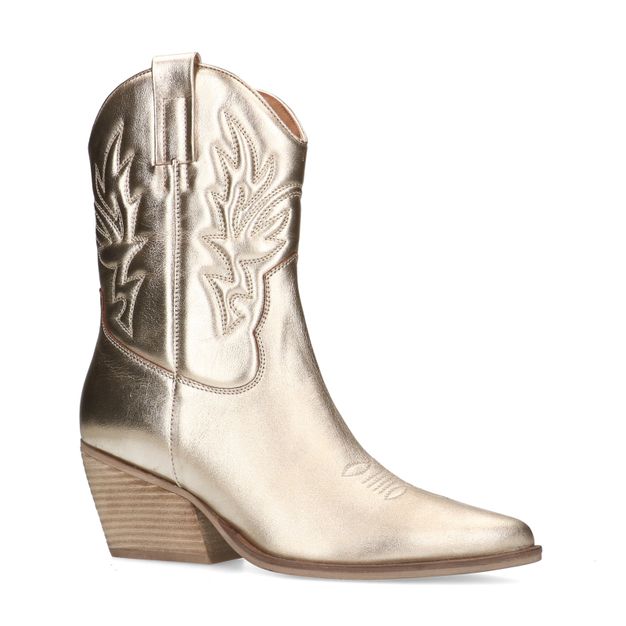 Gouden metallic cowboy laarzen
