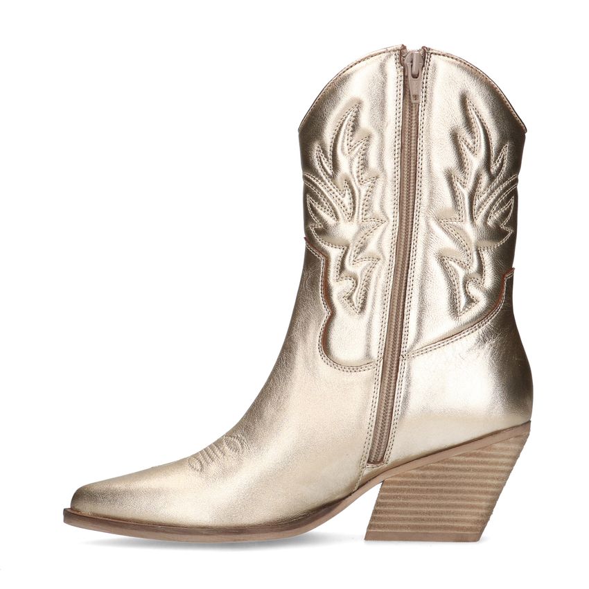 Gouden metallic cowboy laarzen