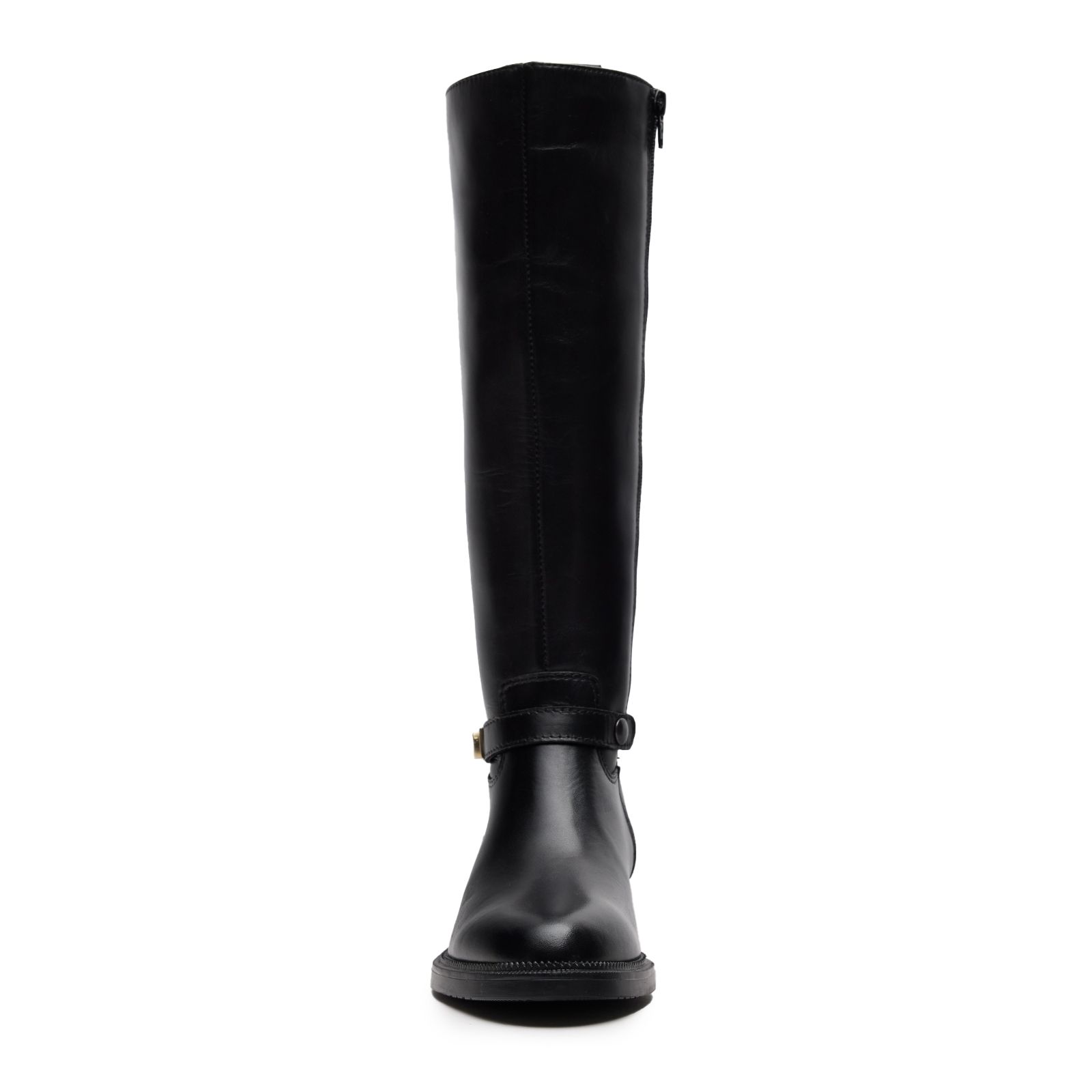Schwarze Lederstiefel