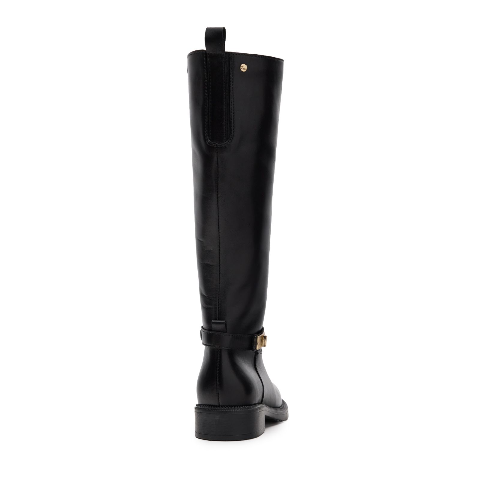 Schwarze Lederstiefel
