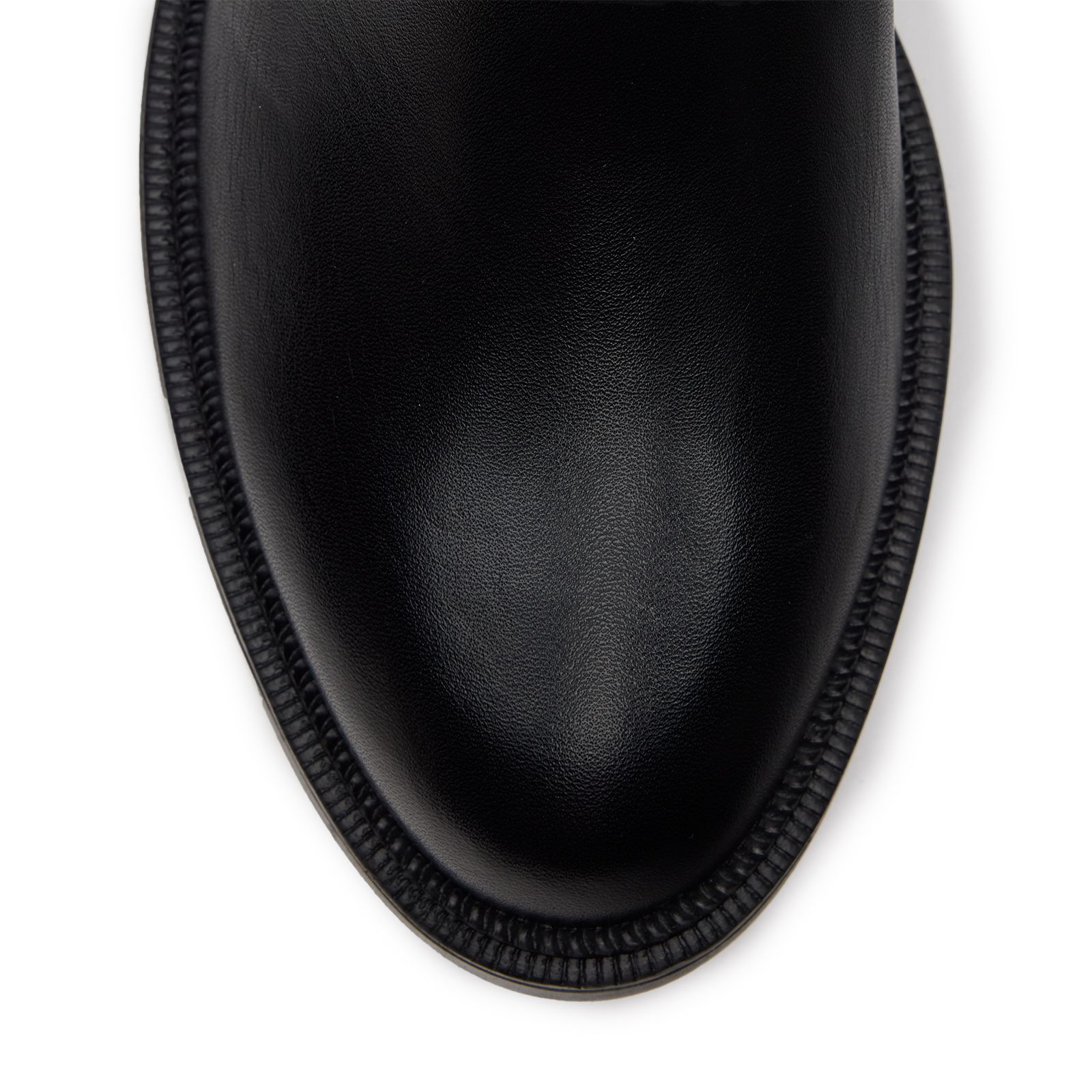 Schwarze Lederstiefel
