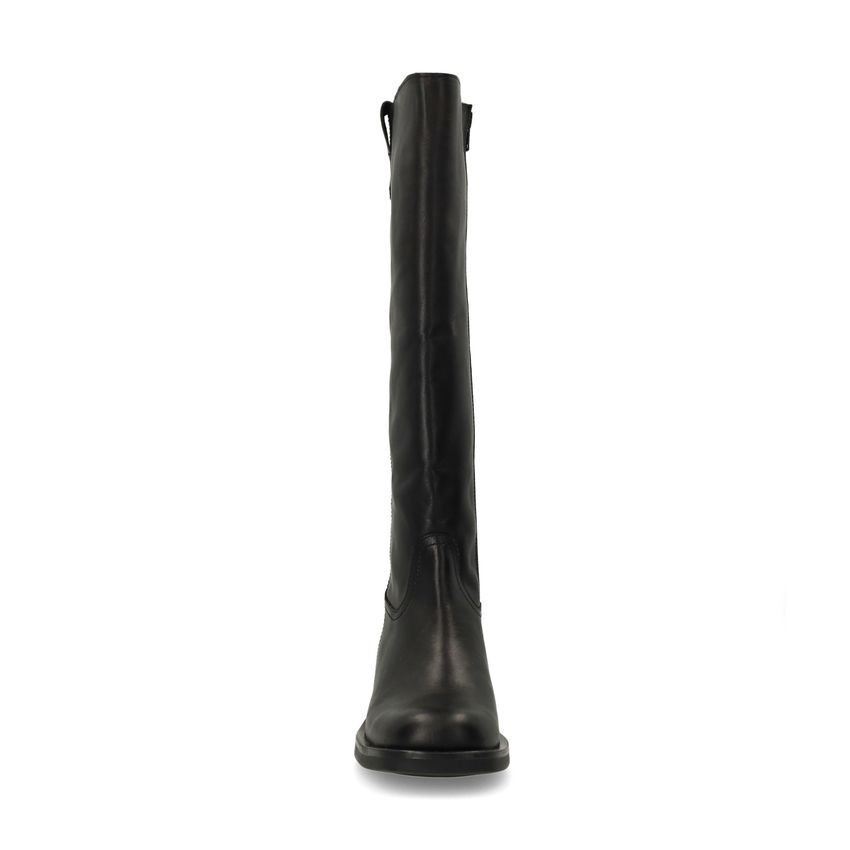 Schwarze Lederstiefel