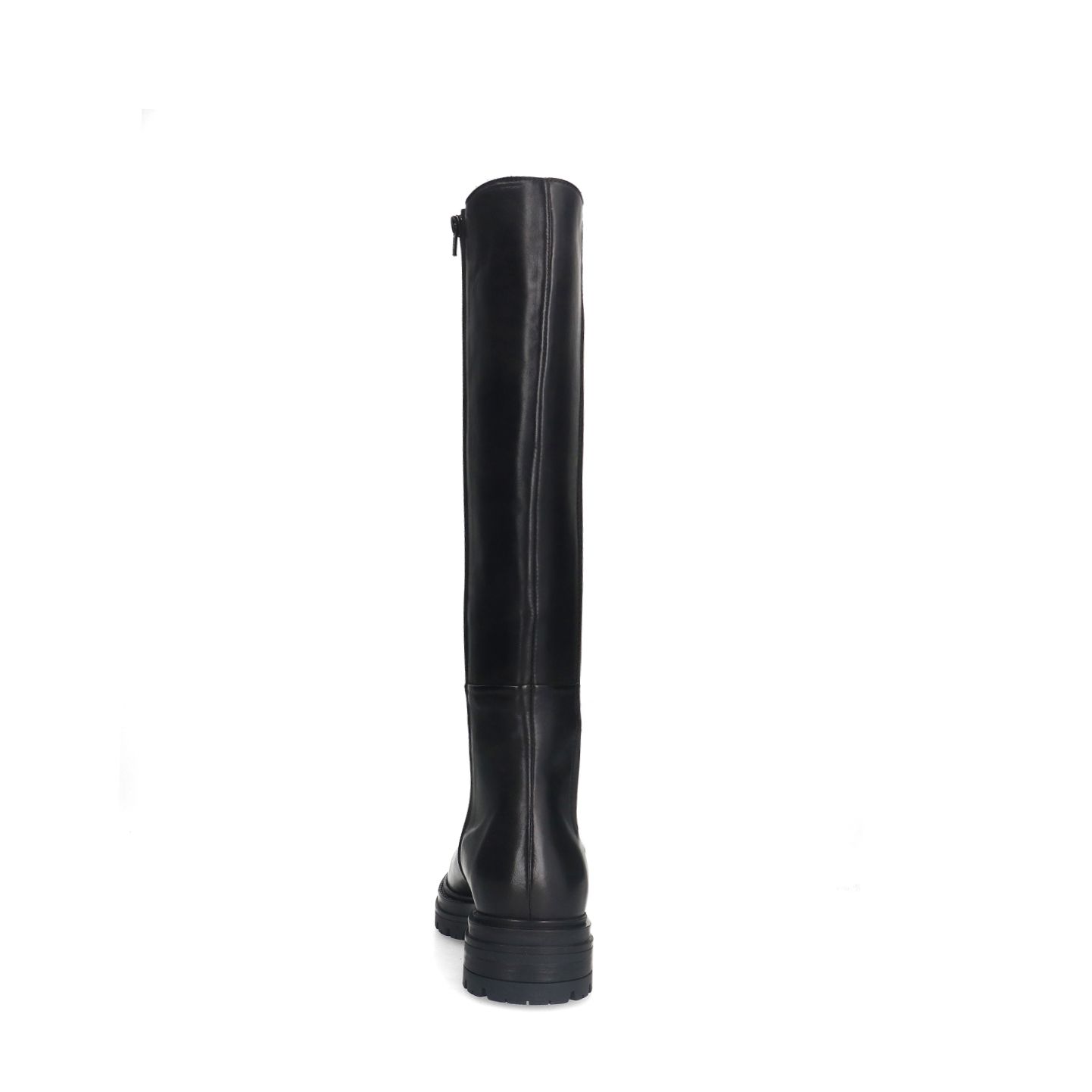 Schwarze Lederstiefel