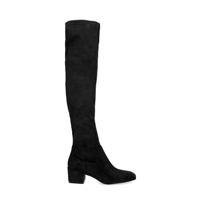 Schwarze Overknee-Stiefel