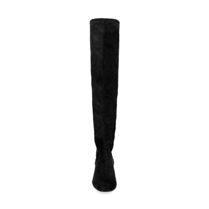 Schwarze Overknee-Stiefel