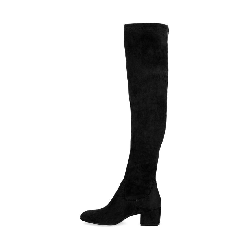 Schwarze Overknee-Stiefel