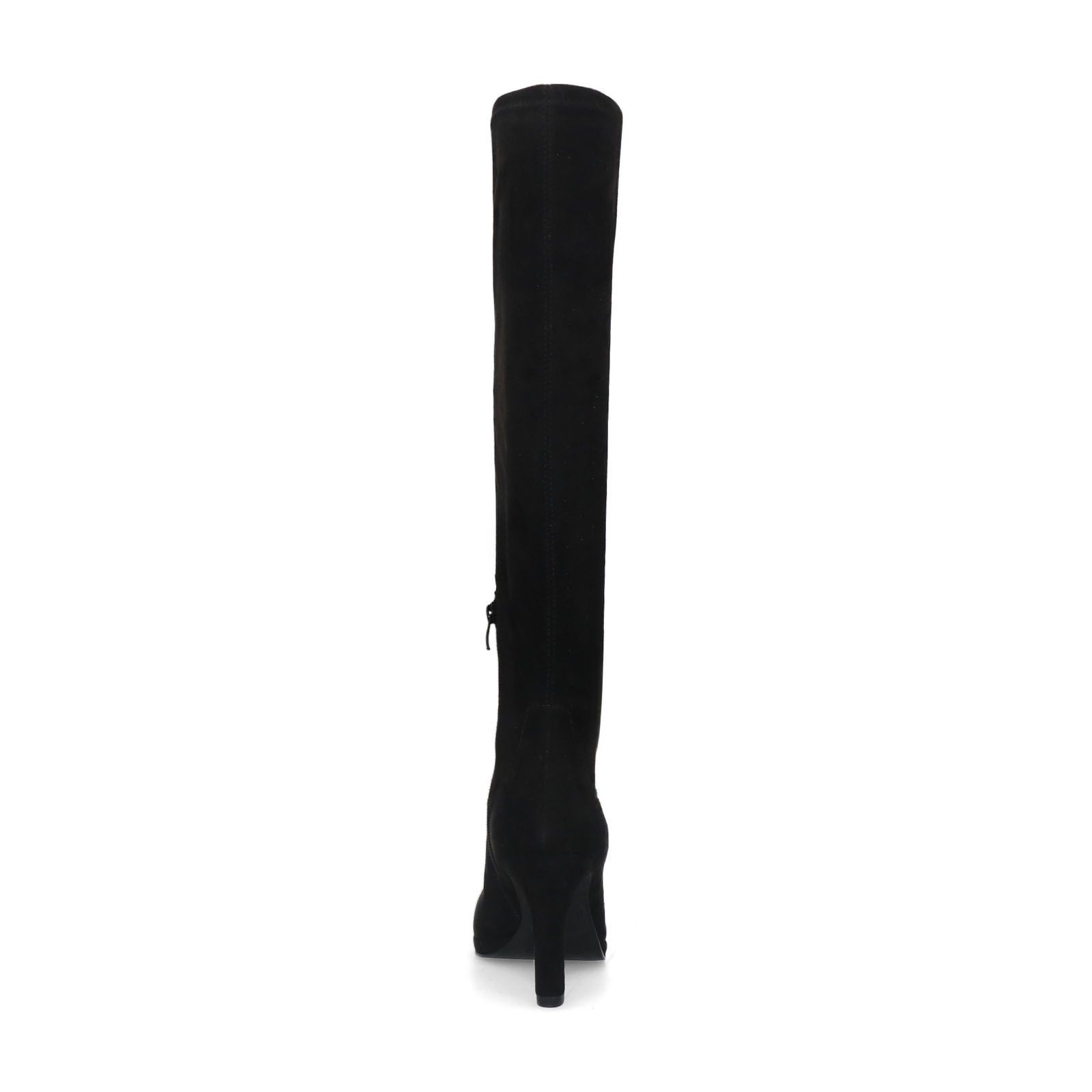 Zwarte stretch laarzen met hak