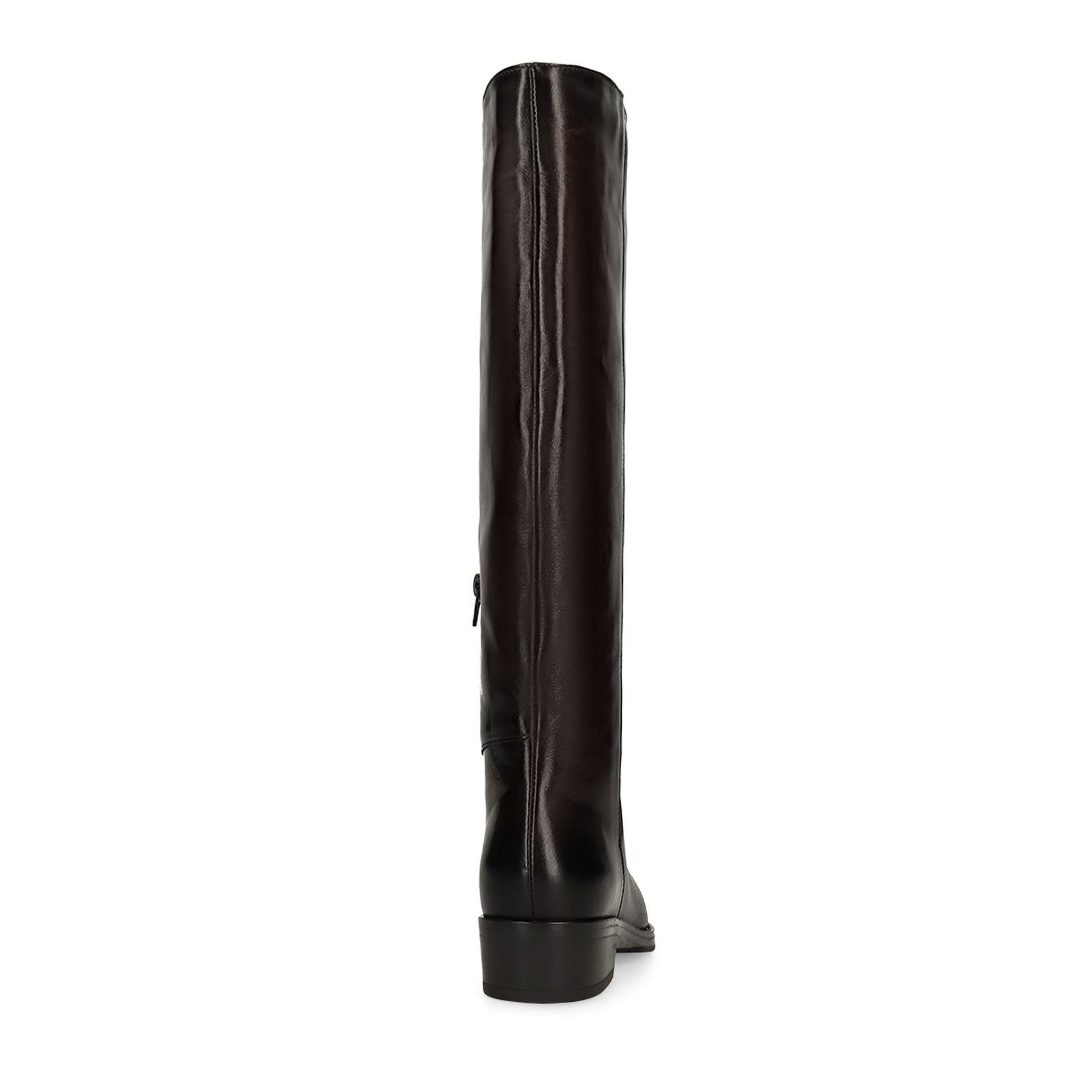 Dunkelbraune Lederstiefel