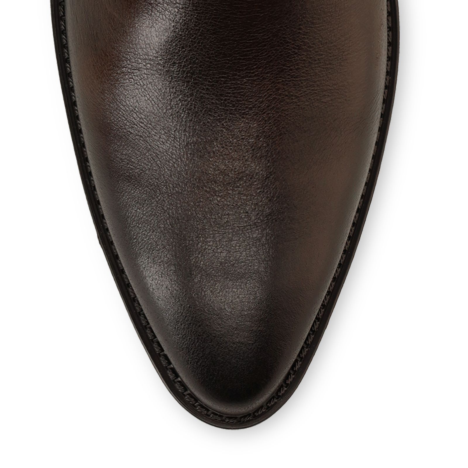 Dunkelbraune Lederstiefel