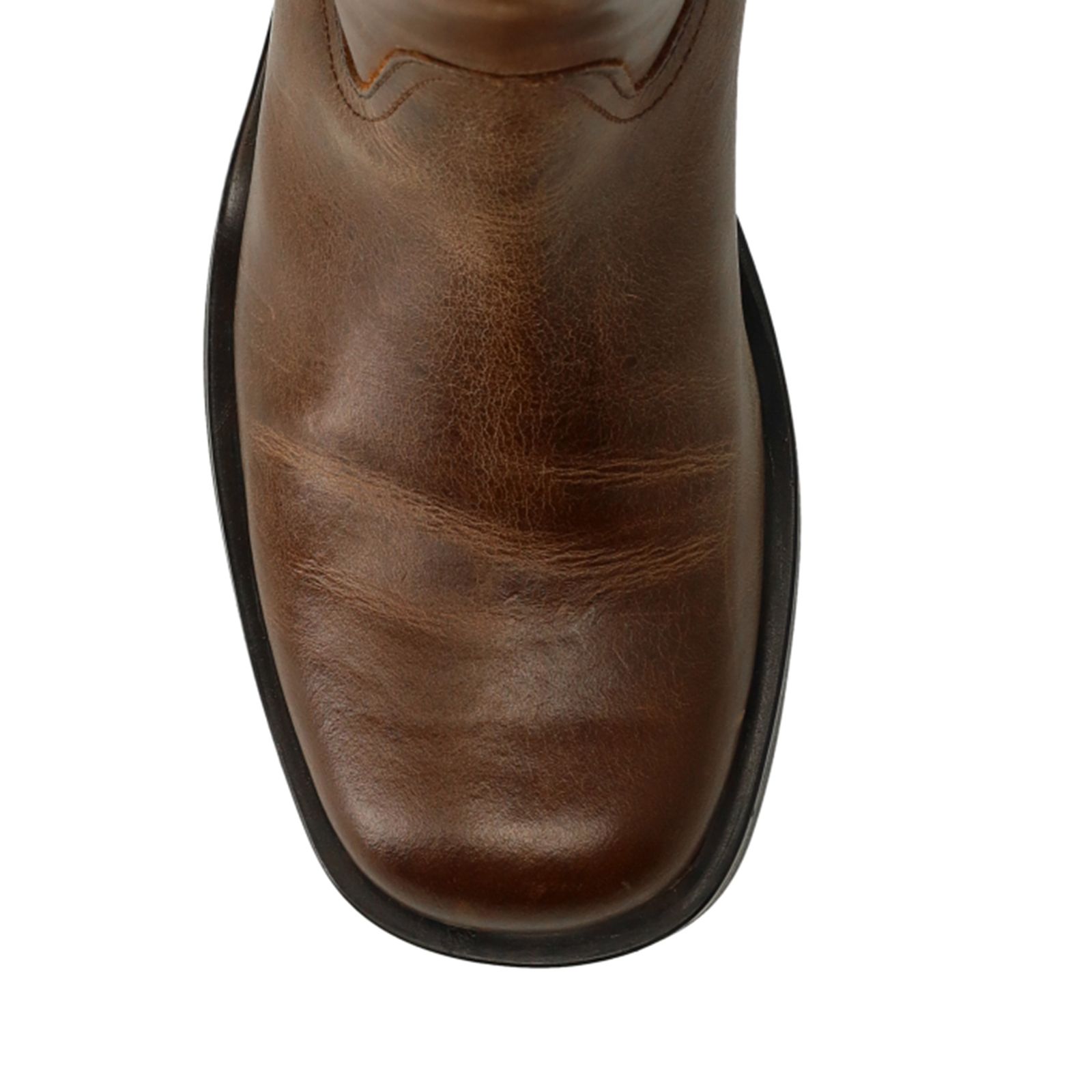 Braune Lederstiefel