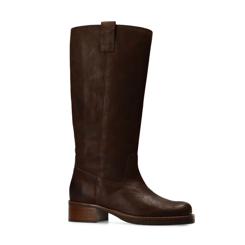 Braune Lederstiefel