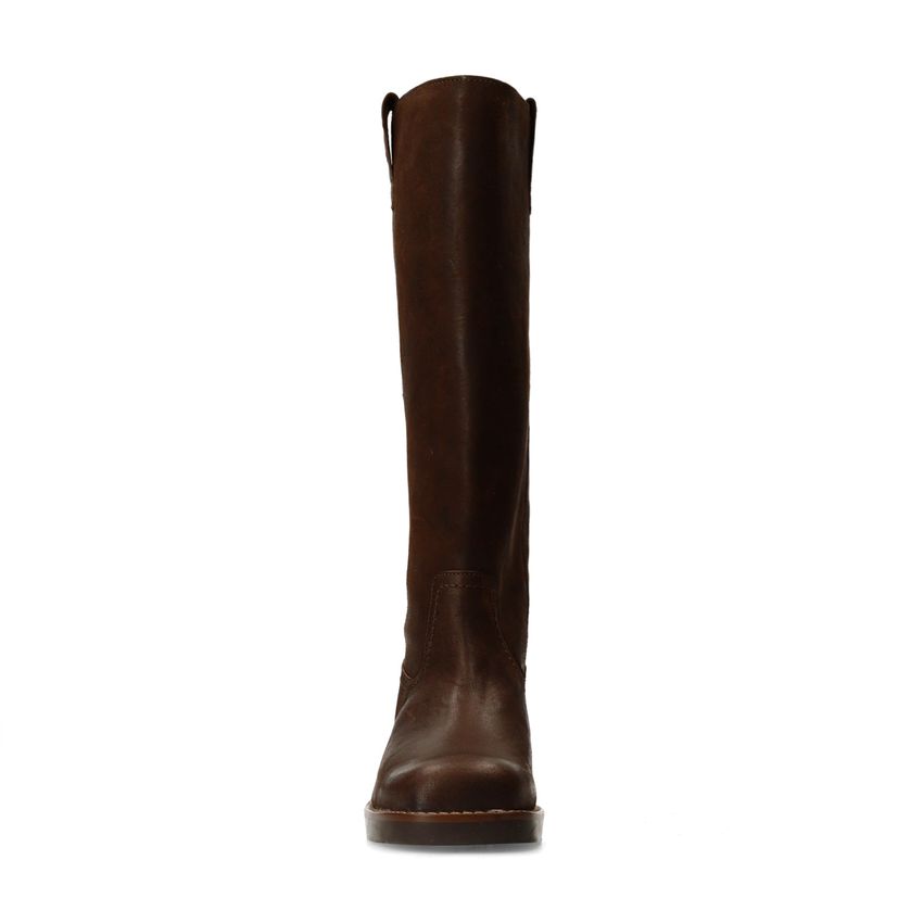 Braune Lederstiefel