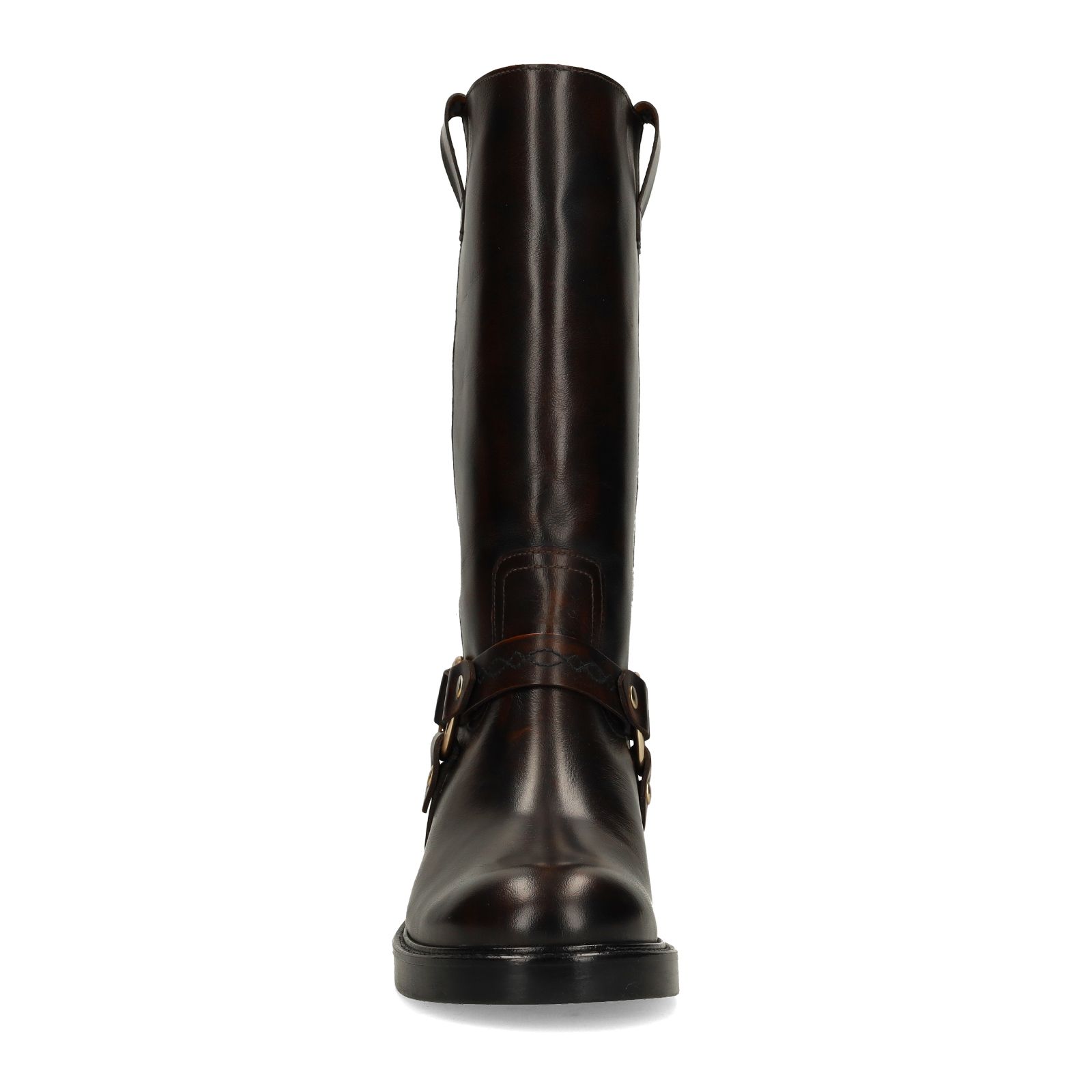 Dunkelbraune Lederstiefel