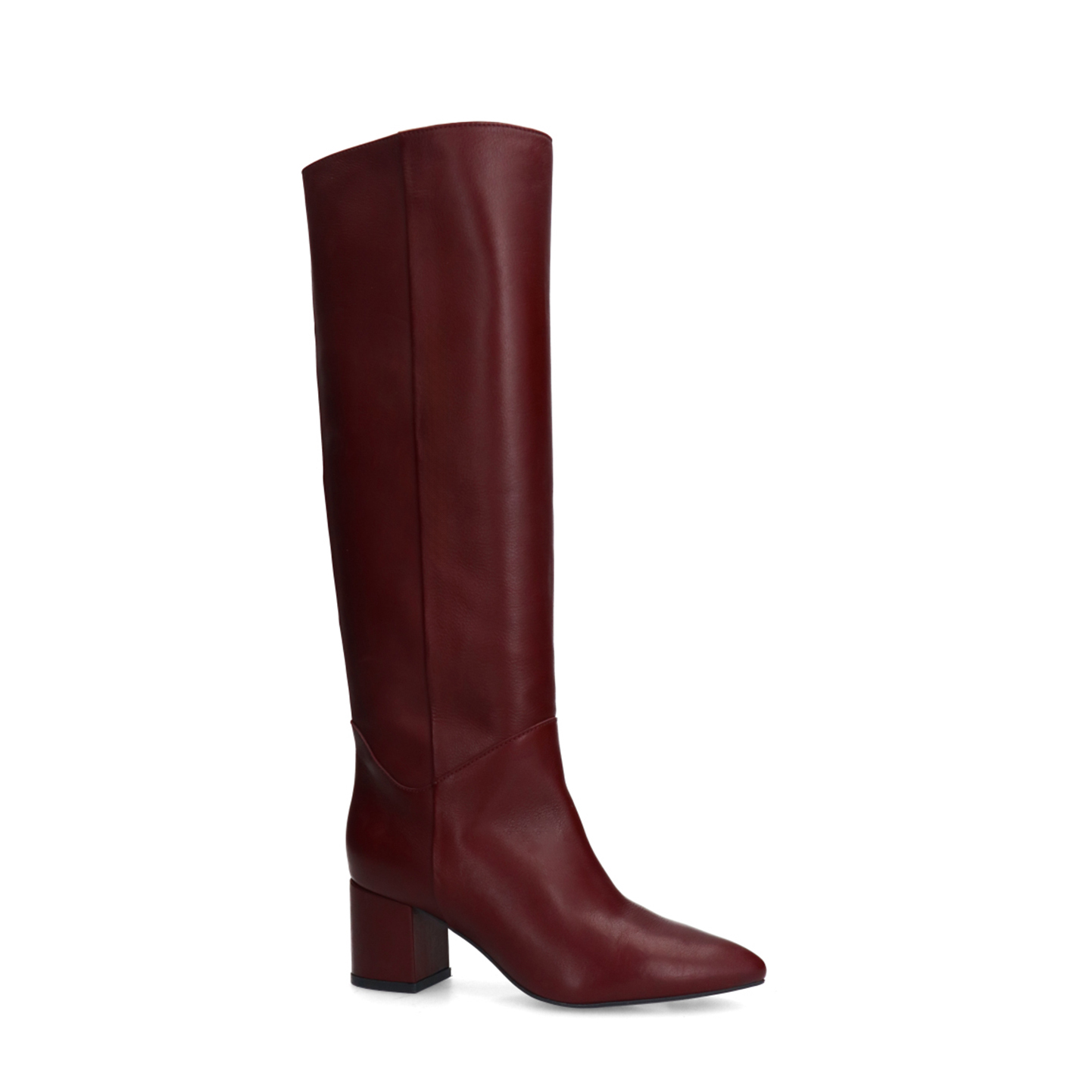 Bordeaux Rote Leder Stiefel Bordeauxrote Lederstiefel Mit Absatz