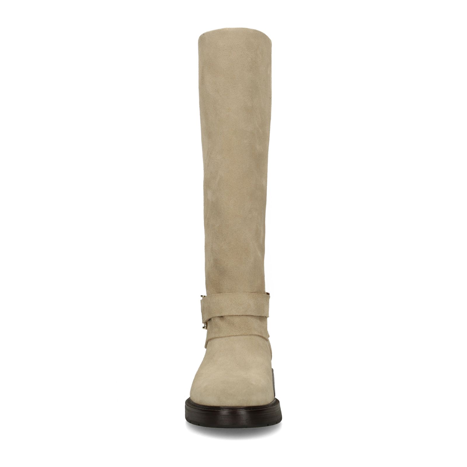 Beige suède hoge laarzen