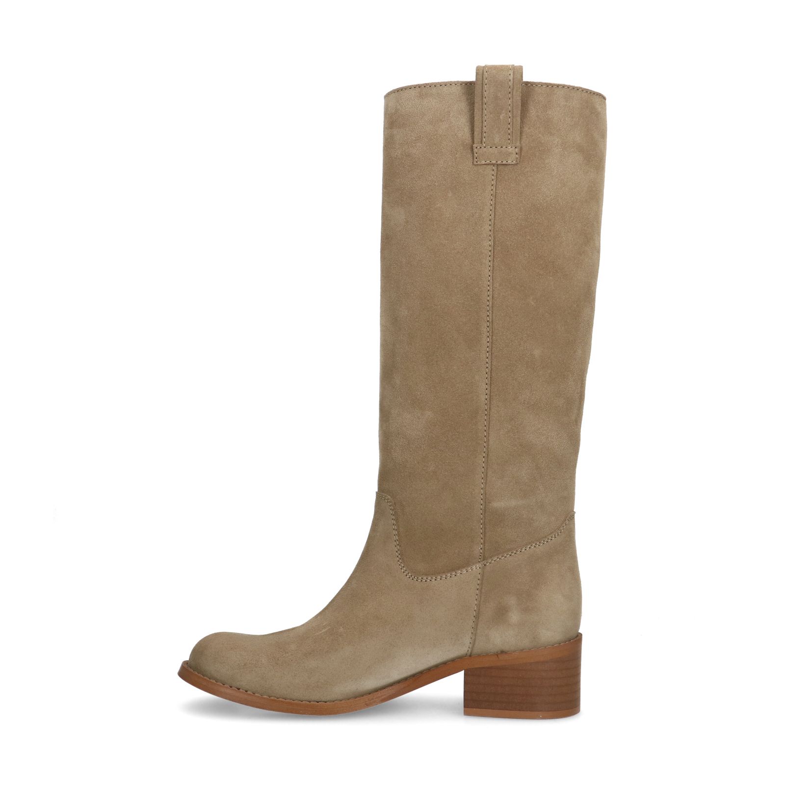Beige suède laars