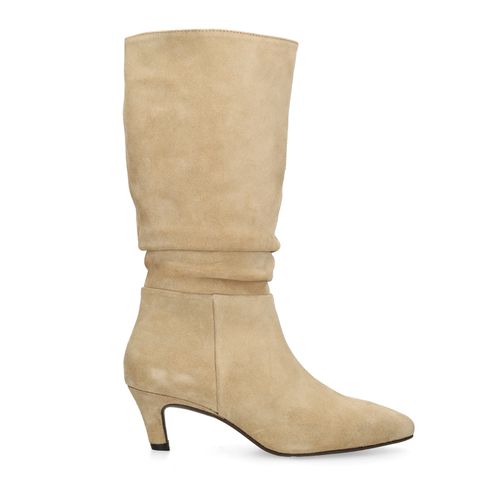 Beige suède laarzen