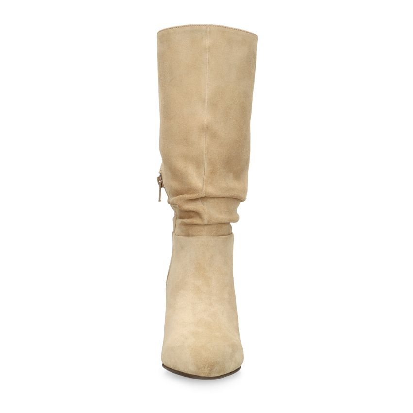 Beige suède laarzen