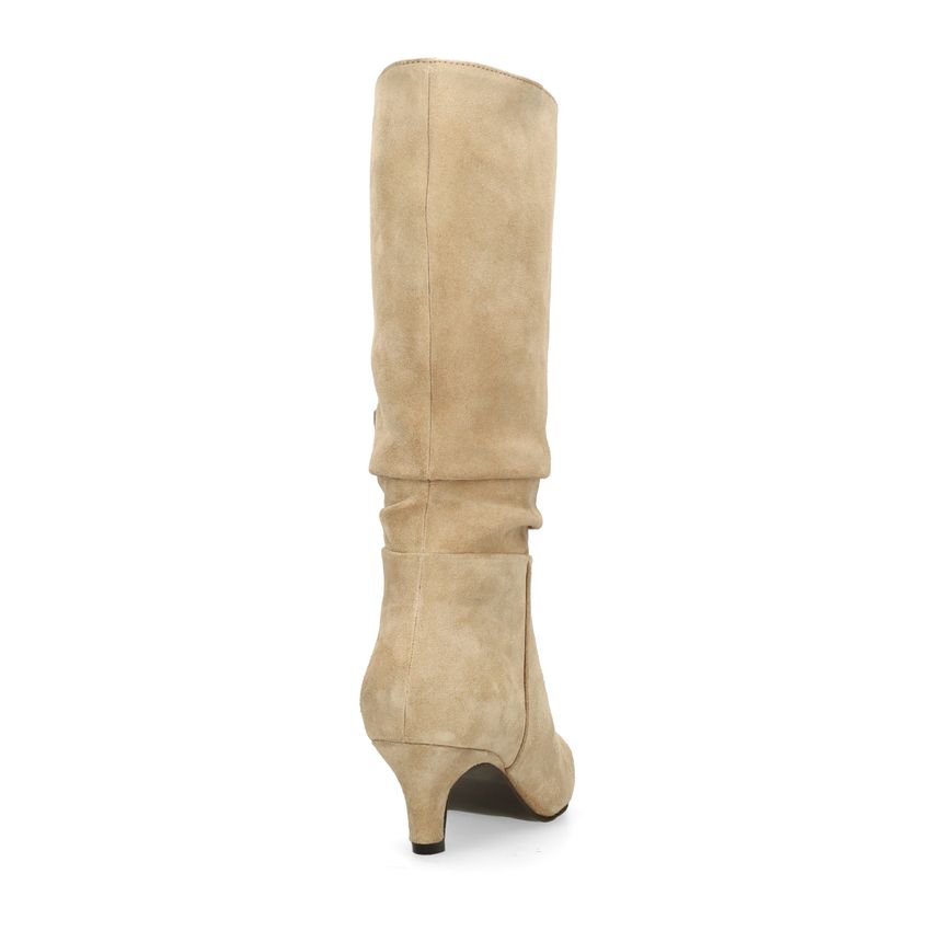 Beige suède laarzen