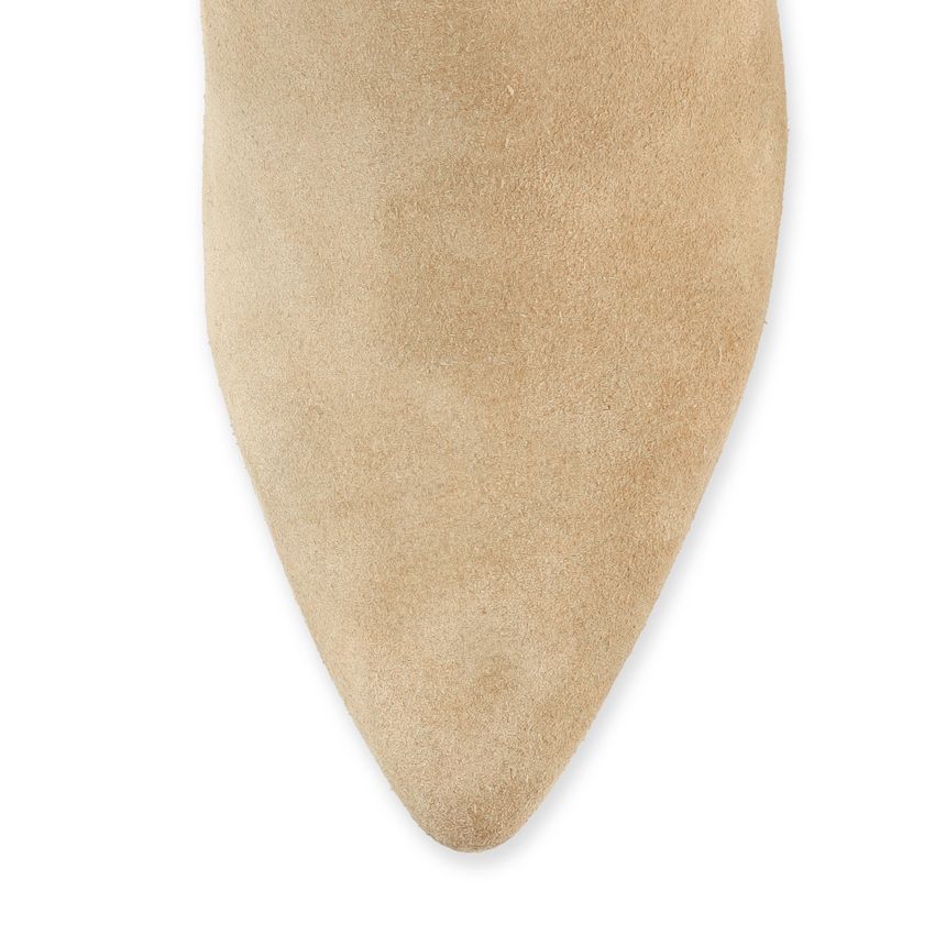 Beige suède laarzen