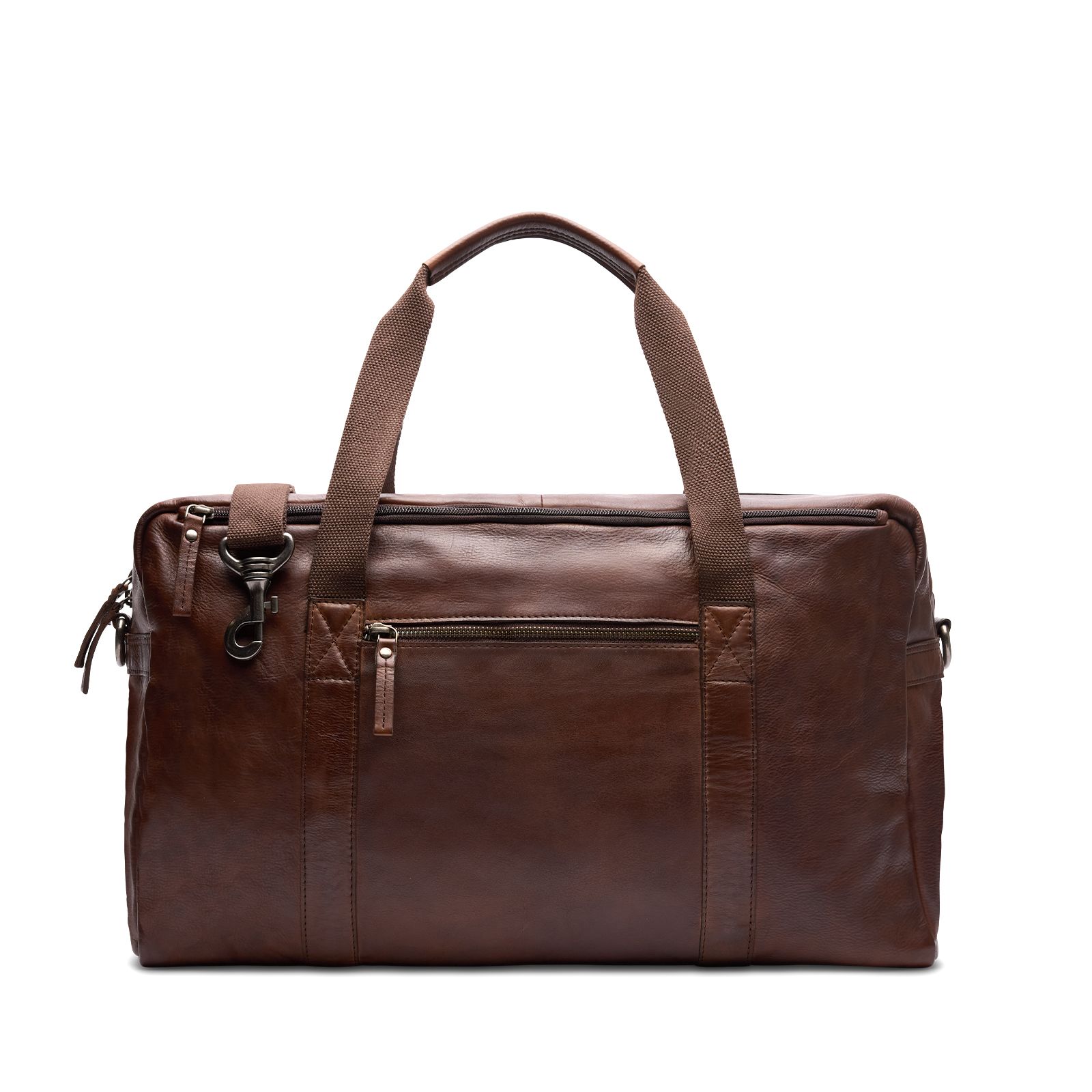 Brauner Weekender aus Leder