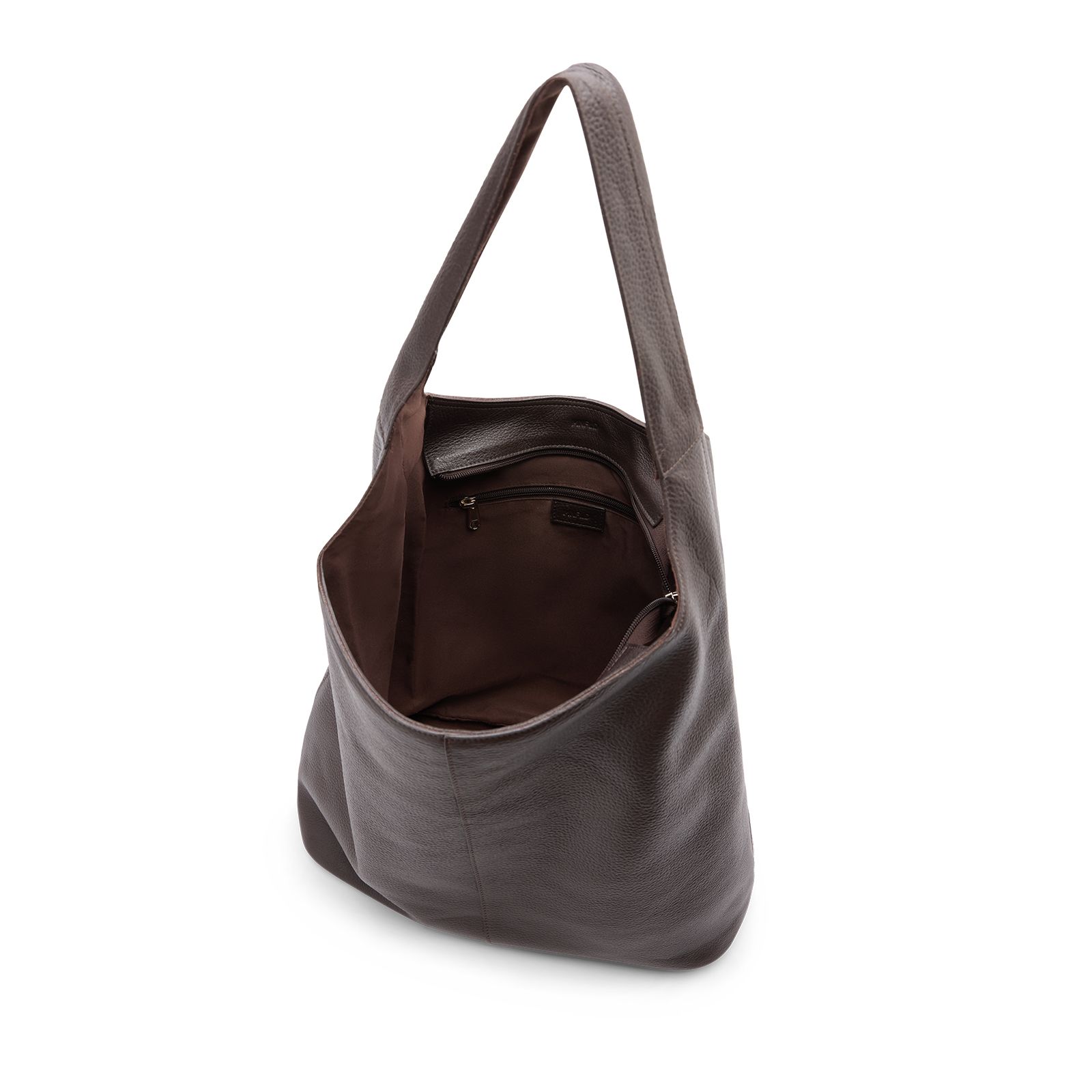 Bruine leren shopper