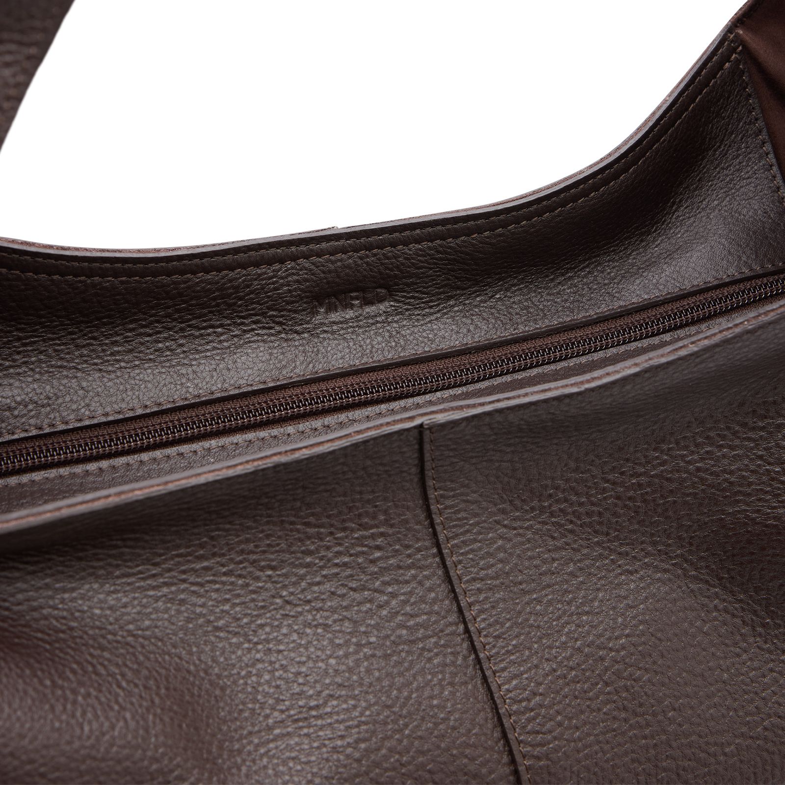 Bruine leren shopper