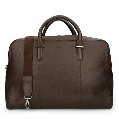 Brauner Weekender aus Leder