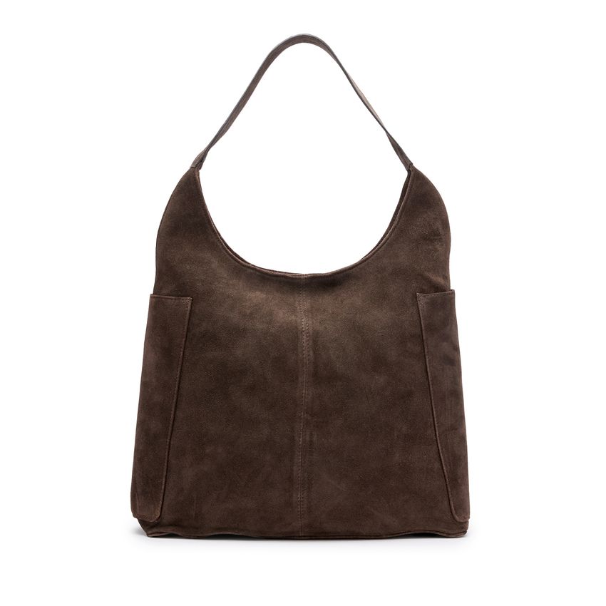 Bruine suède shopper