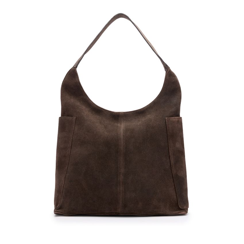 Bruine suède shopper