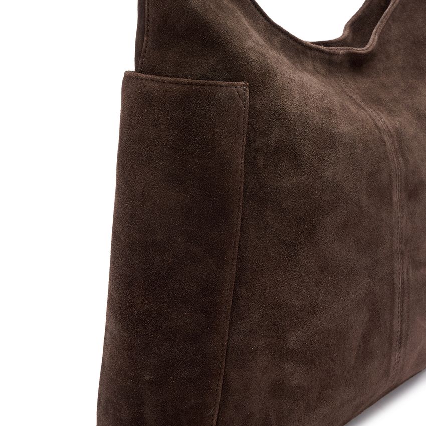 Bruine suède shopper