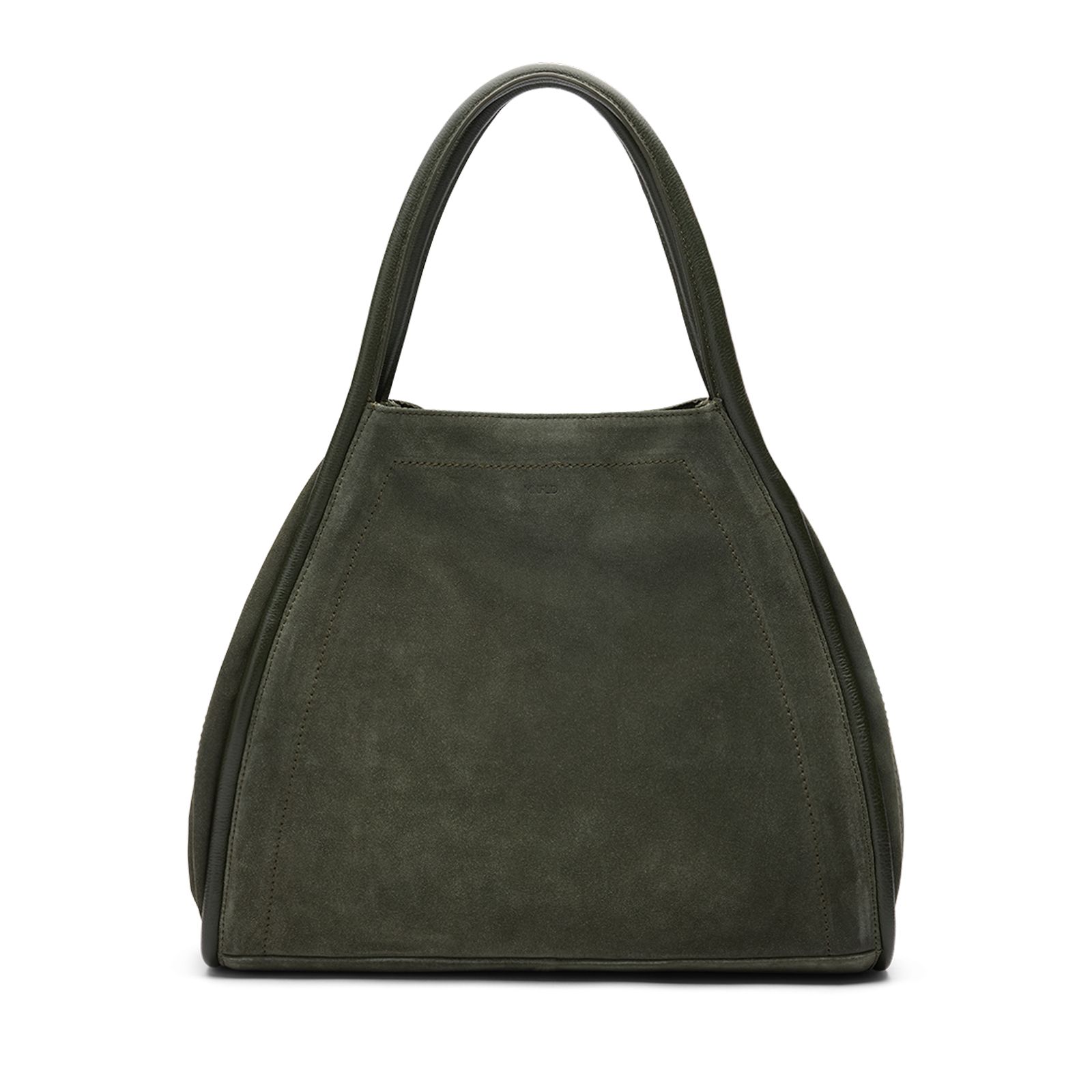Khaki suède shopper