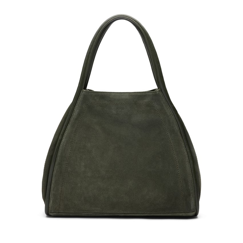 Khaki suède shopper