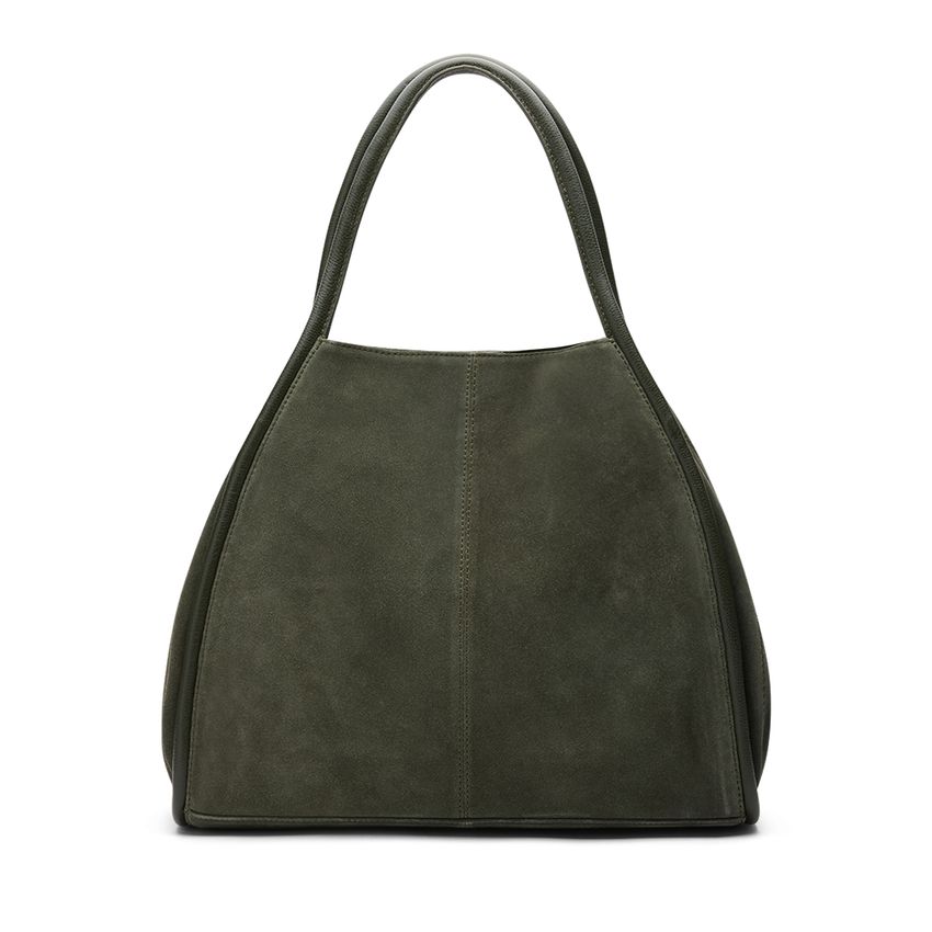 Khaki suède shopper