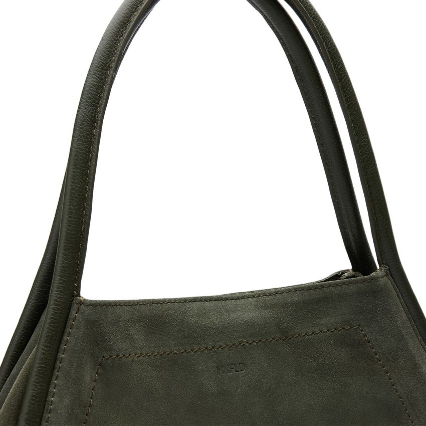 Khaki suède shopper