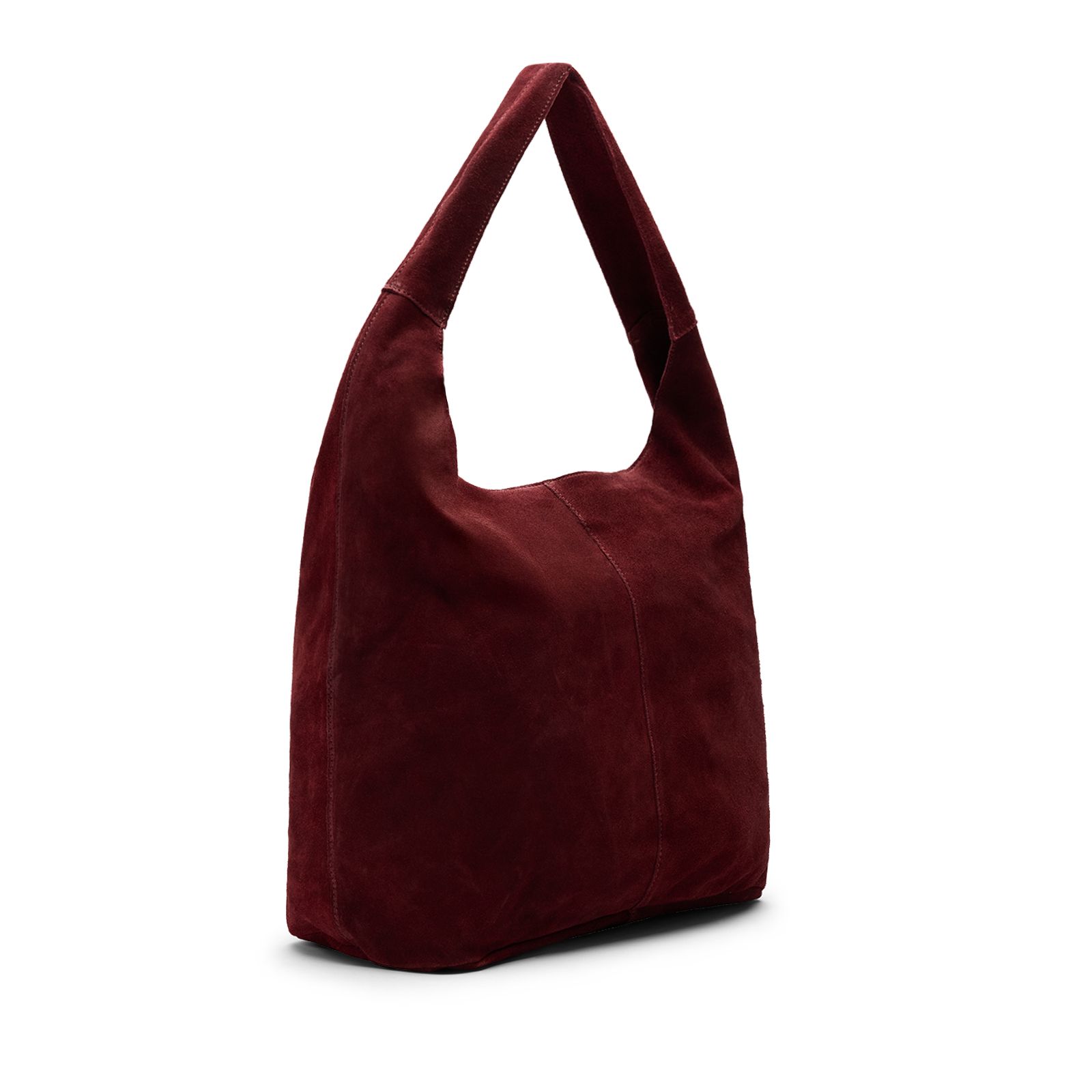 Rode suède shopper