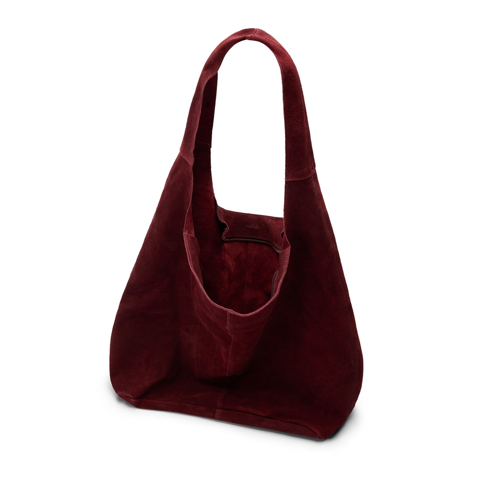 Rode suède shopper