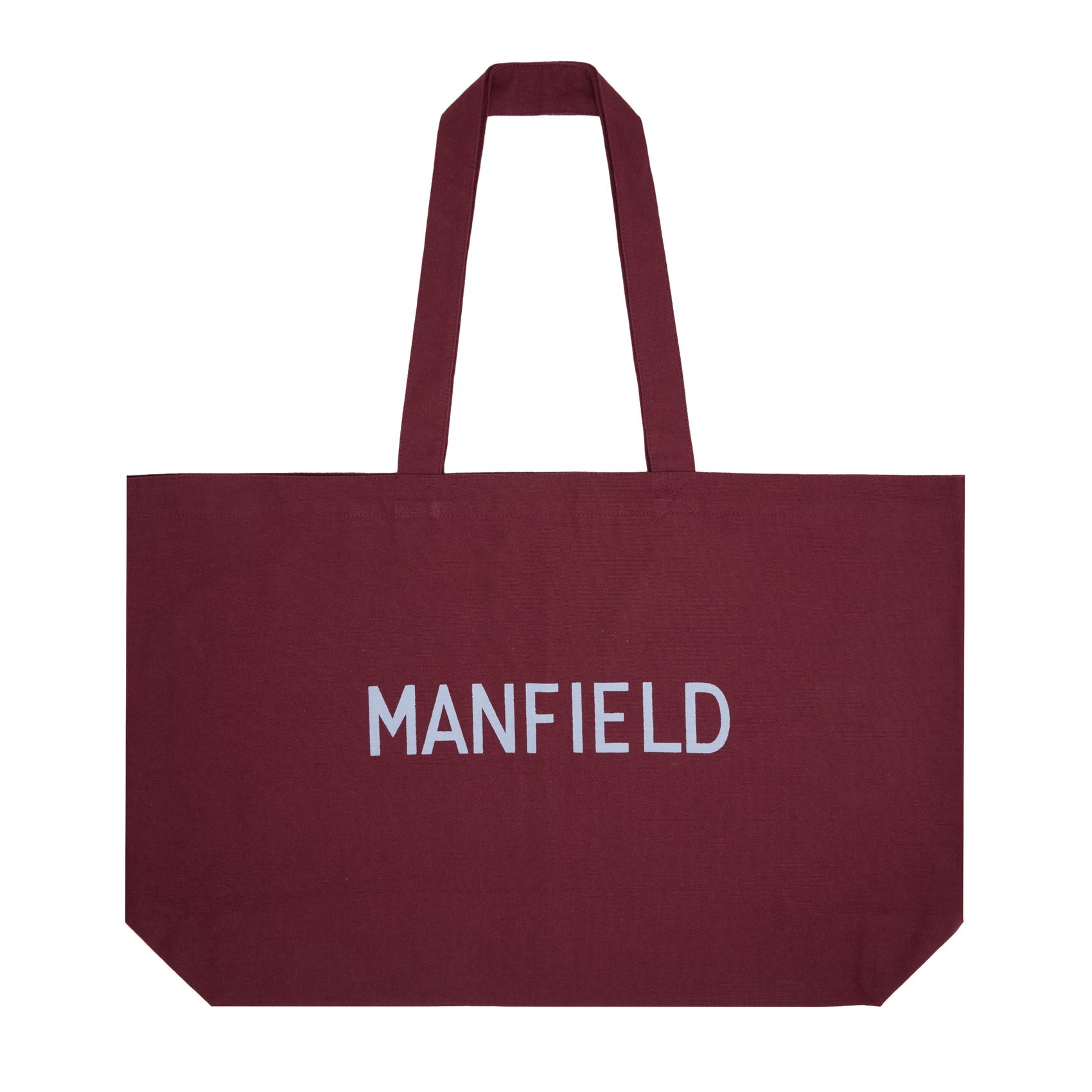 Bordeauxroter Stoff-Shopper