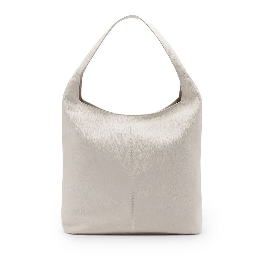 Weißer Leder-Shopper