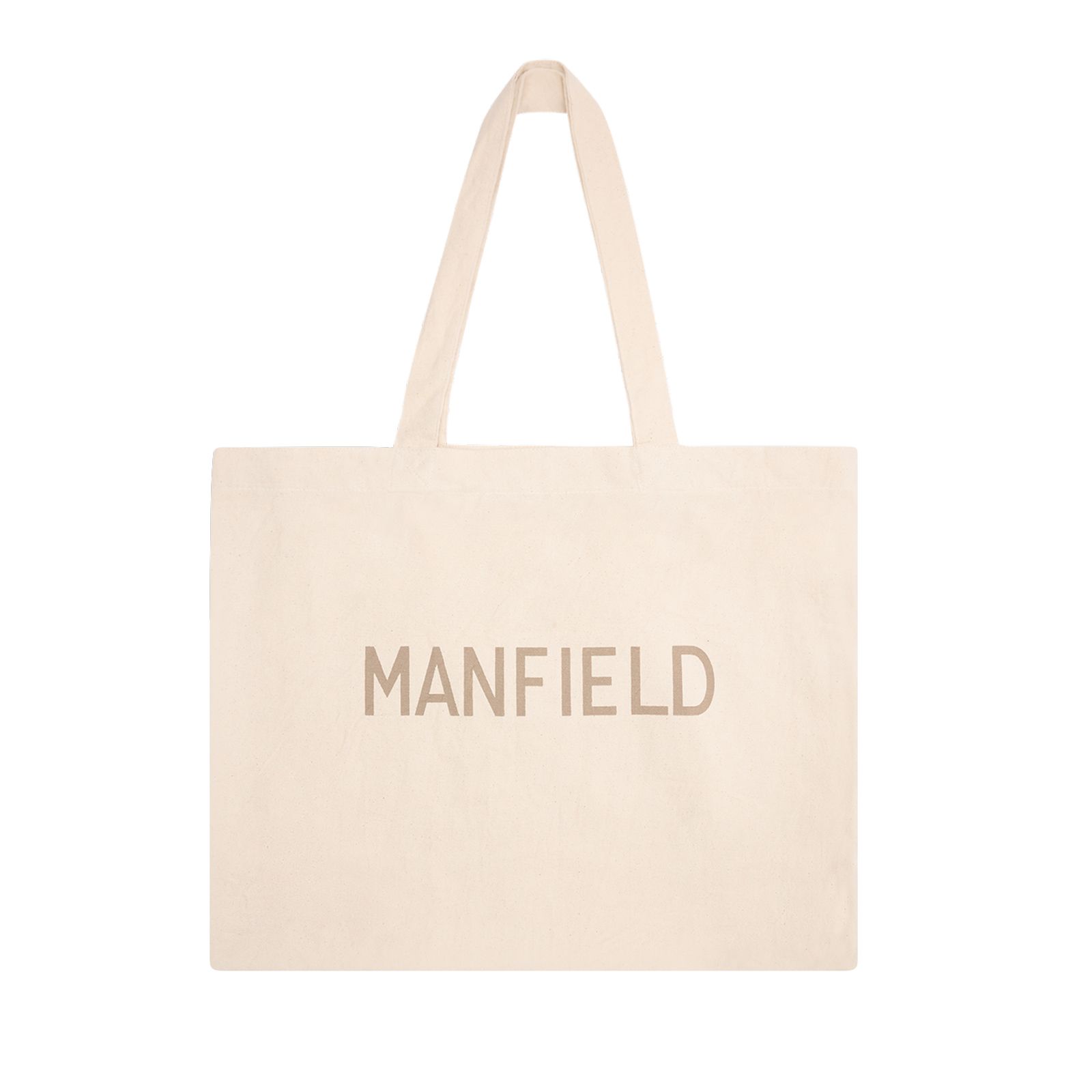 Beige stoffen shopper